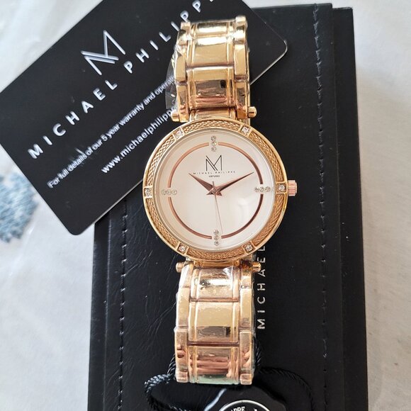 Michael Philippe Women's Diamond Rose Gold Watch - Picture 1 of 5